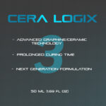 CERA LOGIX Graphene+ 3-Year ceramic coating protection badge for automotive paint, glass, and trim