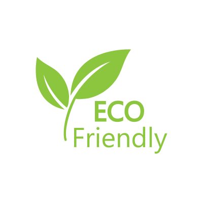Eco-friendly automotive detailing products icon with green leaf